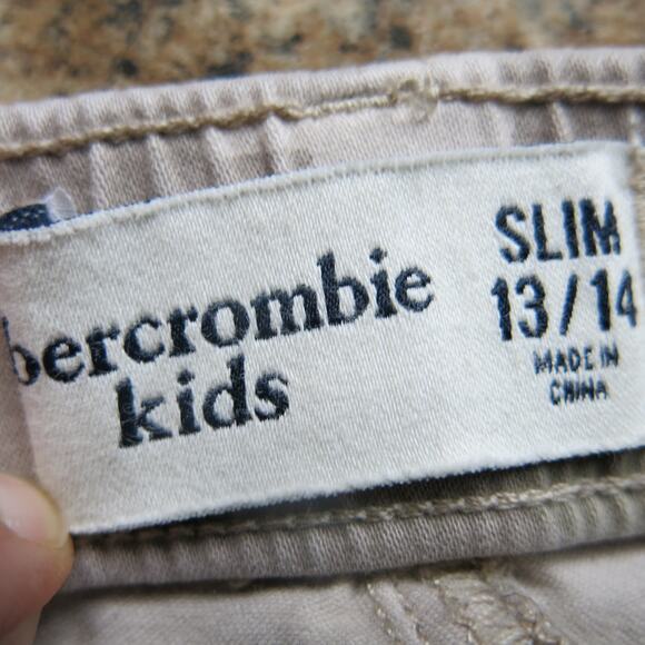 ABERCROMBIE KIDS Camo Pants Size Slim 13/14 Pockets Elastic Waist School - Picture 4 of 5